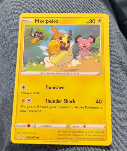 2021 Pokémon Shining Fates #036 Morpeko — front