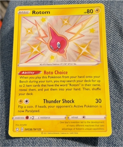 2021 Pokémon Shining Fates #SV038 Rotom — front