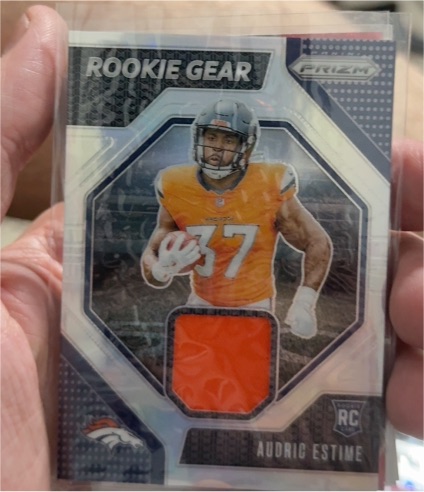 2024 Panini Prizm #RG-AEE Audric Estime Rookie Gear — front