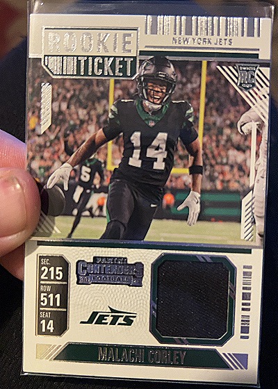 2024 Panini Contenders Rookie Ticket Swatch #RTS-MCY Malachi Corley — front