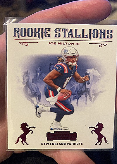 2024 Panini Contenders #12 Joe Milton III Rookie Stallions — front