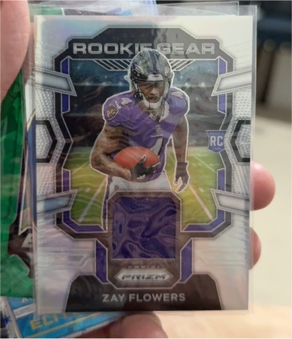 2023 Panini Prizm Rookie Gear #RG-ZF Zay Flowers — front
