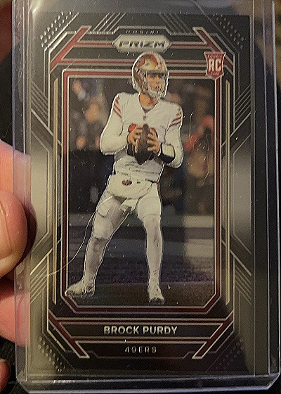 2022 Panini Chronicles Prizm Black #PB-8 Brock Purdy — front