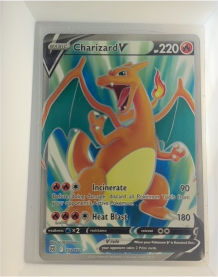 2021 Pokémon TCG Sword & Shield Brilliant Stars #153 Charizard V — front