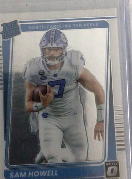 2022 Panini Chronicles Draft Picks Donruss Optic Rated Rookie #17 Sam Howell — front