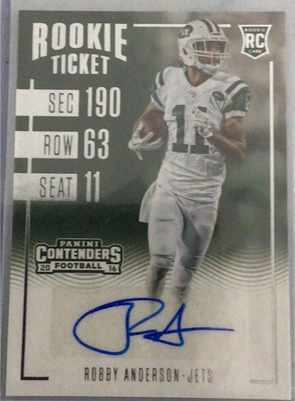 2016 Panini Contenders Rookie Ticket Robby Anderson — front