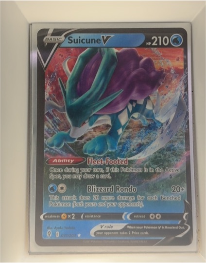 2021 Pokémon TCG Evolving Skies #031 Suicune V — front