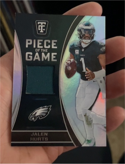 2024 Panini Totally Certified Piece of the Game #POTG-JH Jalen Hurts — front