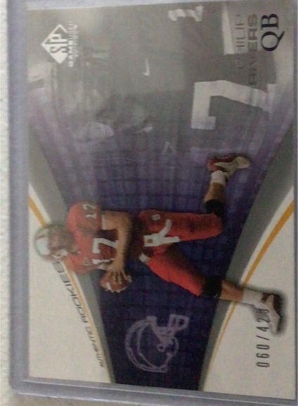2004 SP Authentic #QB Philip Rivers Rookie — front