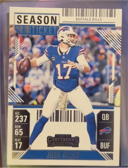 2024 Panini Contenders #11 Josh Allen Season Ticket — front