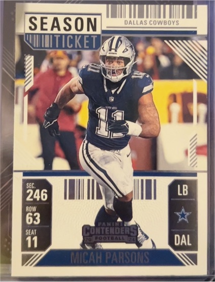 2024 Panini Contenders #27 Micah Parsons Season Ticket — front