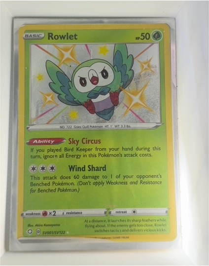 2021 Pokémon Shining Fates #SV001 Rowlet — front