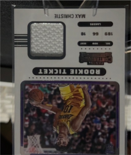 2022-23 Panini Contenders Rookie Ticket Patch Max Christie — front
