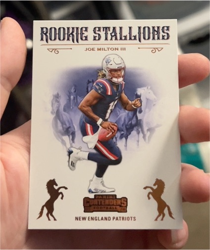 2024 Panini Contenders #12 Joe Milton III Rookie Stallions — front