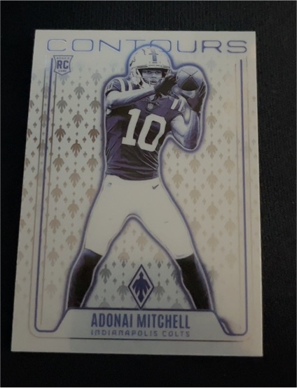2024 Panini Phoenix #CON-AML Adonai Mitchell Contours — front