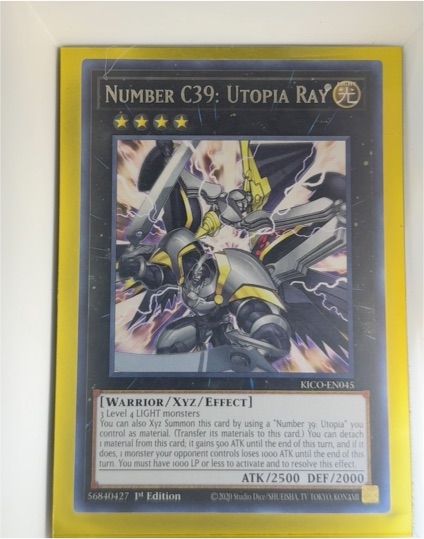 2013 Yugioh KICO-EN045 Number C39: Utopia Ray — front