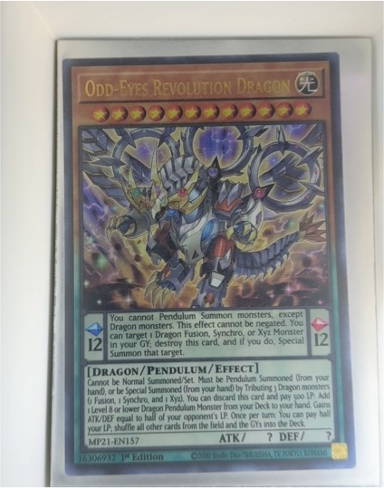 Yu-Gi-Oh! 2021 MP21-EN157 Odd-Eyes Revolution Dragon — front