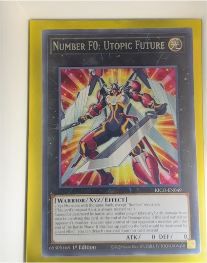 2020 Yu-Gi-Oh! KICO-EN049 Number F0: Utopic Future — front