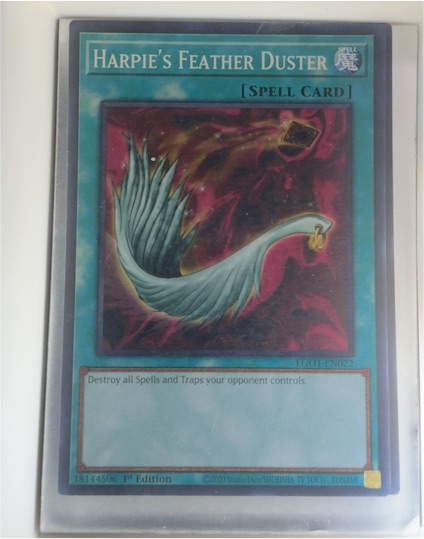 2003 Yu-Gi-Oh! EG01-EN022 Harpie's Feather Duster — front