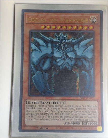 2013 Yu-Gi-Oh! LC01-EN001 Obelisk the Tormentor — front