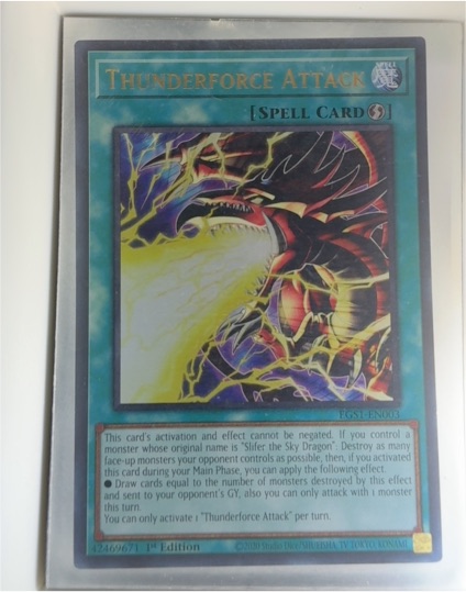 2003 Yu-Gi-Oh! EGS1-EN003 Thunderforce Attack — front