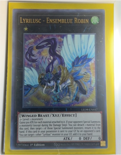 Yu-Gi-Oh! LED8-EN037 Lyrilusc - Ensemblue Robin — front