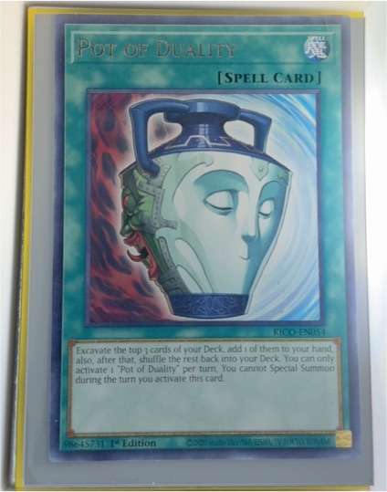 2010 Yu-Gi-Oh! KICO-EN054 Pot of Duality — front