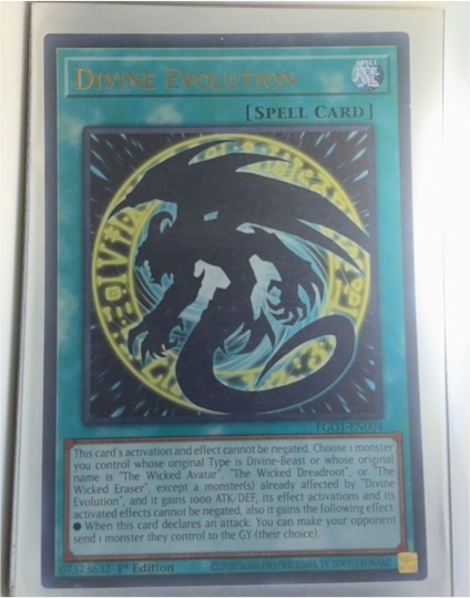 2020 Yu-Gi-Oh Divine Evolution EGO1-EN004 — front