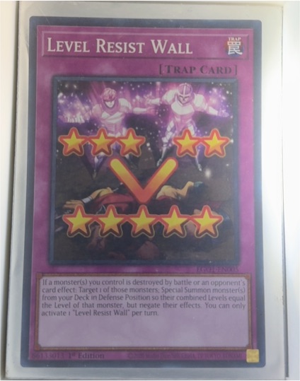 2020 Yu-Gi-Oh! EGO1-EN005 Level Resist Wall — front