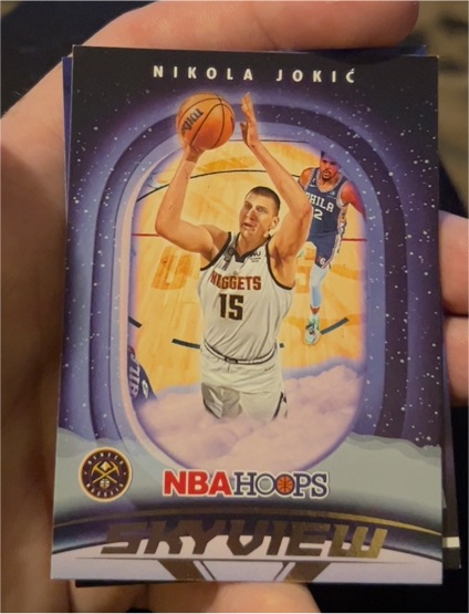 2023-24 Panini NBA Hoops Winter #19 Nikola Jokic Skyview — front