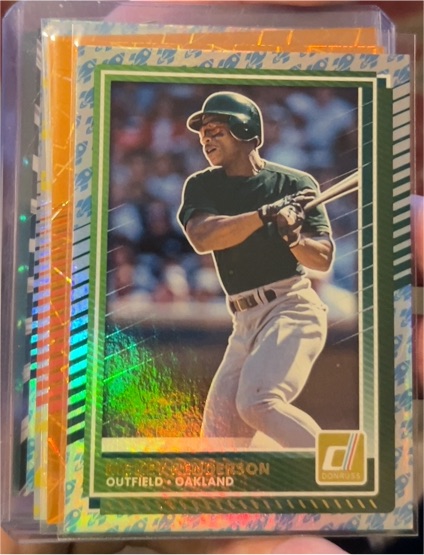 2025 Donruss #7 Rickey Henderson — front