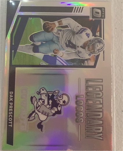 2021 Panini Donruss Optic #LL-5 Dak Prescott Legendary Logos Dallas Cowboys — front