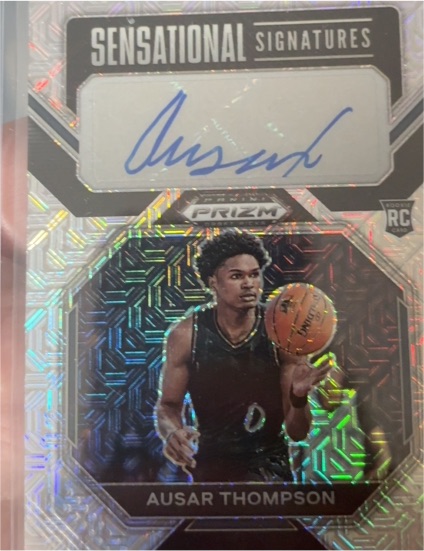 2023-24 Panini Prizm Draft Picks Sensational Signatures #10 Ausar Thompson — front