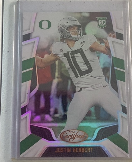 2020 Panini Chronicles Certified #4 Justin Herbert — front