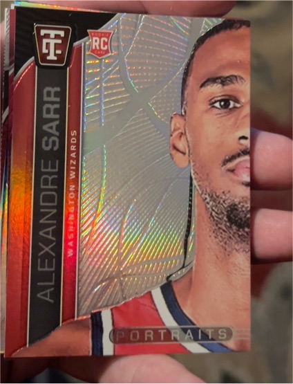 2024-25 Panini Totally Certified #15 Alexandre Sarr Portraits Rookie — front