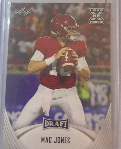 2021 Leaf Draft #6 Mac Jones — front