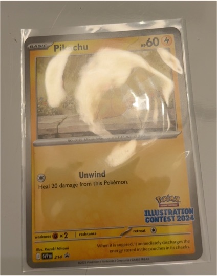 2024 Pokémon SVP #214 Pikachu Illustration Contest Promo — front
