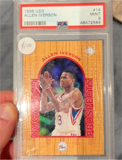 1996 Upper Deck UD3 #14 Allen Iverson — front