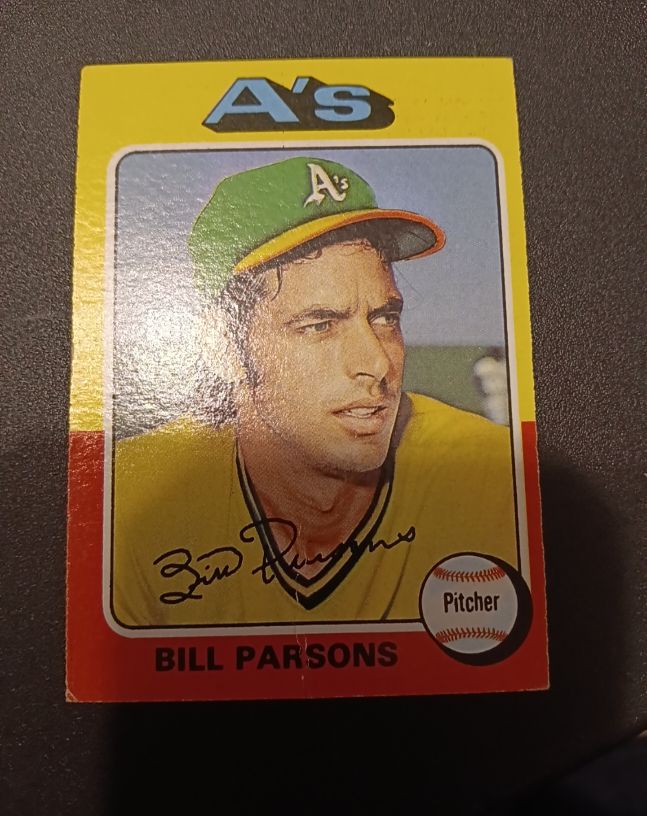1975 Topps #613 Bill Parsons — front