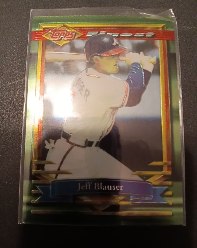 1994 Topps Finest #27 Jeff Blauser — front