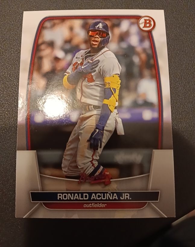 2023 Bowman #92 Ronald Acuna Jr. — front