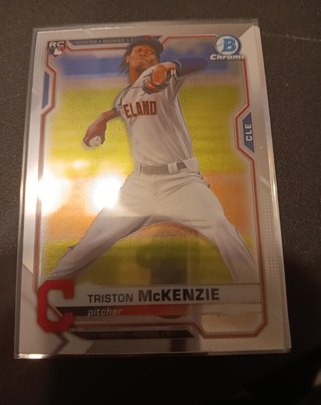2021 Bowman Chrome #6 Triston McKenzie Rookie — front