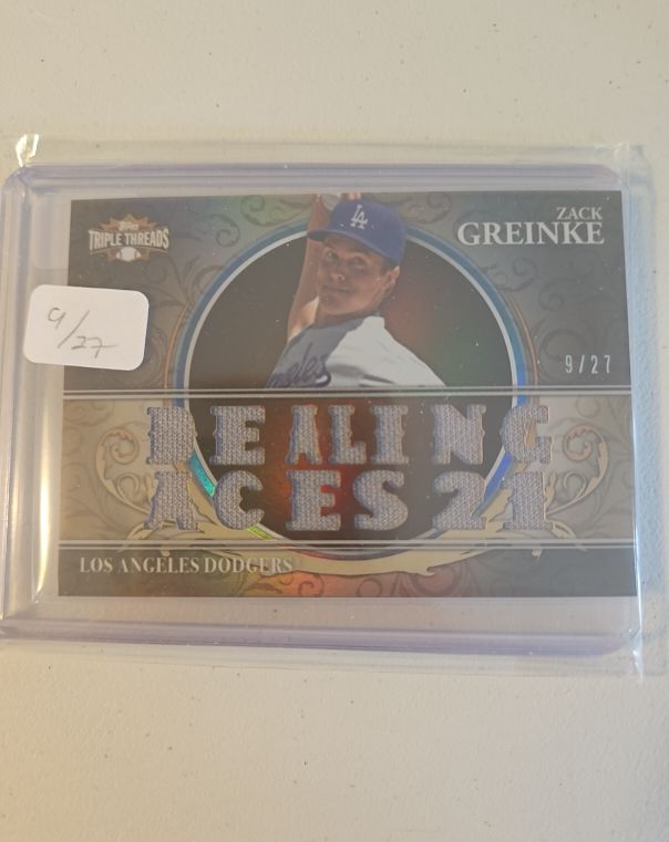 2013 Topps Triple Threads #9/27 Zack Greinke — front