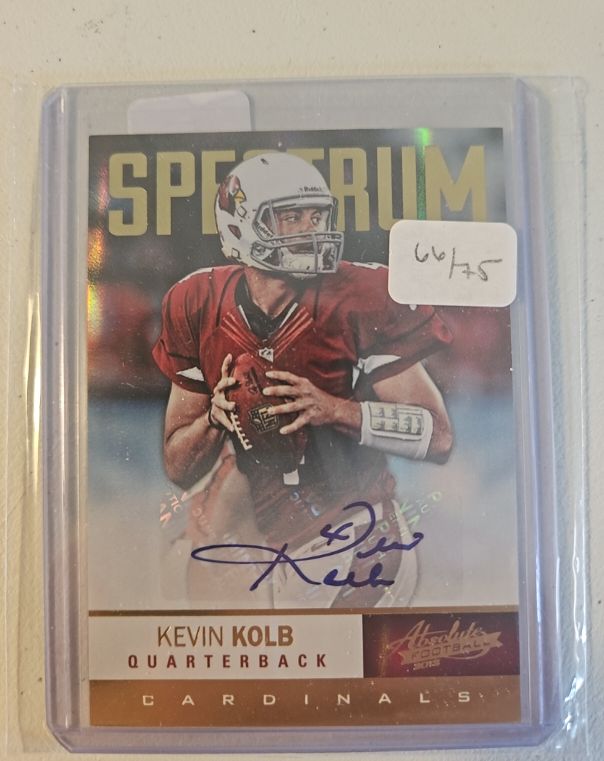 2012 Panini Absolute Spectrum # Kevin Kolb — front