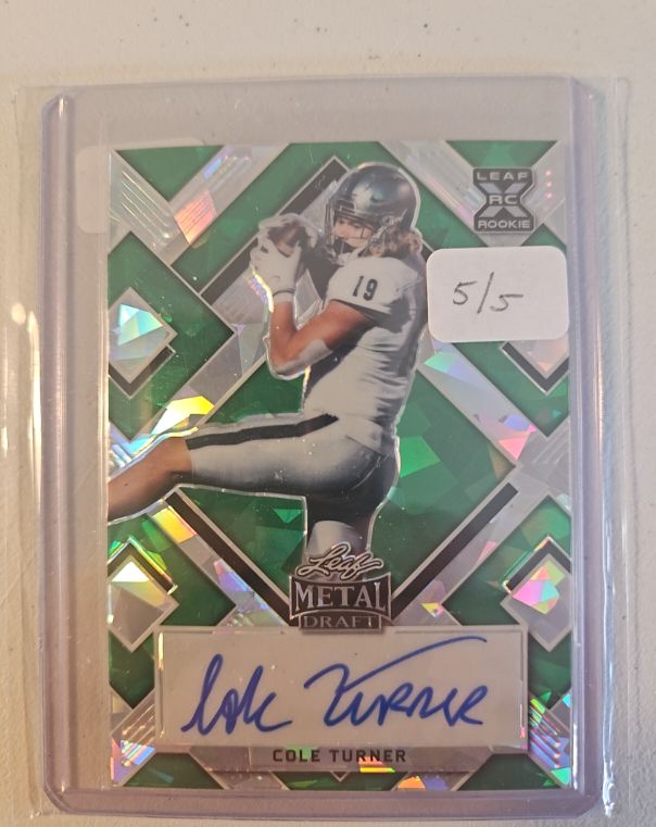 2022 Leaf Metal Draft #Cole Turner — front