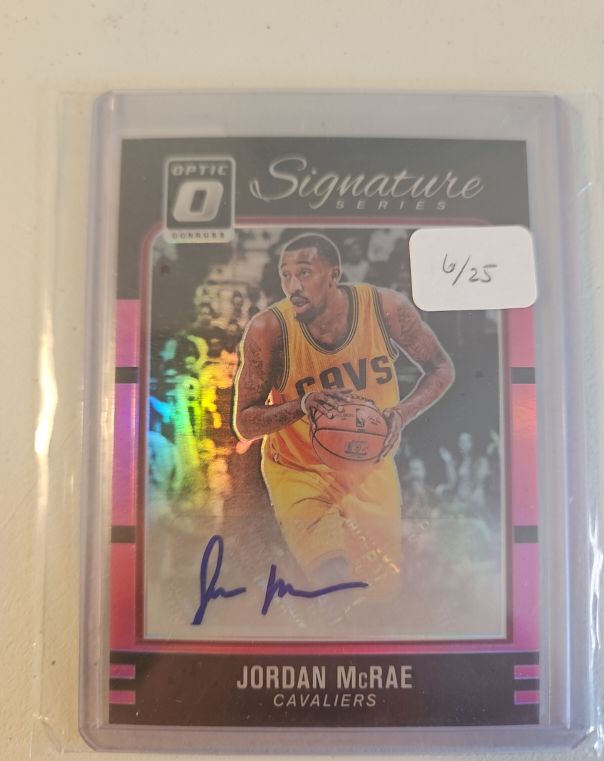 2016 Donruss Optic Signature Series Jordan McRae — front
