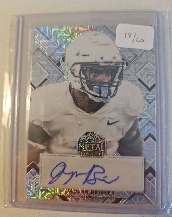 2022 Leaf Metal Draft #PA-JB2 Jaquan Brisker — front