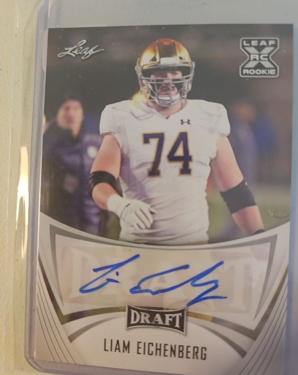 2021 Leaf Draft #BA-LE1 Liam Eichenberg — front