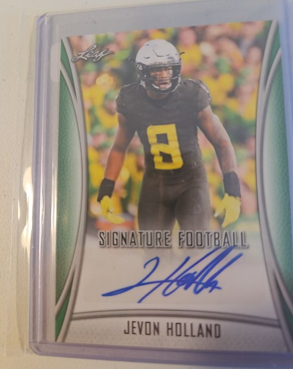 2021 Leaf Signature Football #BA-JH2 Jevon Holland — front