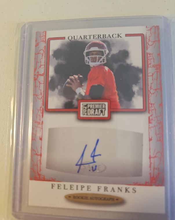 2021 Sage Hit Premier Draft Autographs Red #A109 Feleipe Franks — front